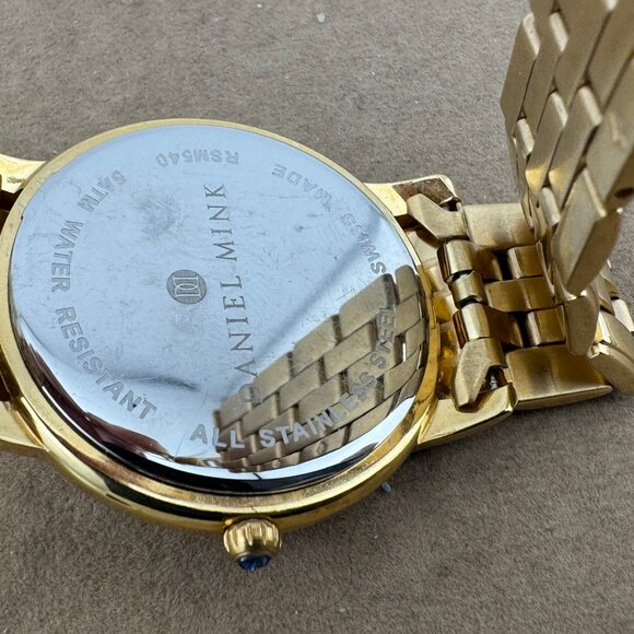 Stunning vintage Daniel Mink Swiss made luxury watch elegantly styled mans watch - Picture 7 of 8